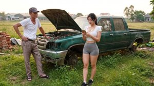 Девушка восстановила пикап Ford Ranger, брошенный 20 лет назад