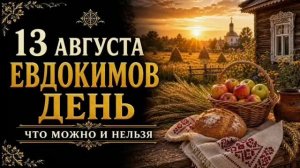 13 АВГУСТА — ЕВДОКИМОВ ДЕНЬ | НАРОДНЫЕ ПРИМЕТЫ, ПОВЕРЬЯ, ЧТО МОЖНО И НЕЛЬЗЯ ДЕЛАТЬ