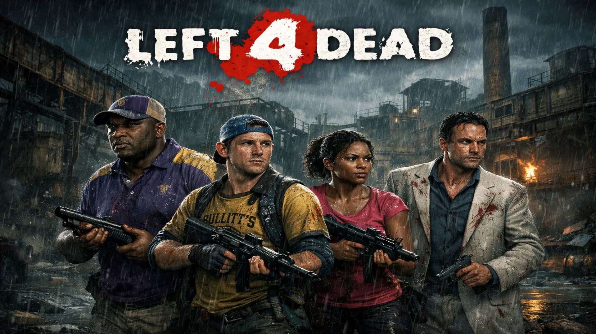 Left 4 Dead 2. Карта Ужасный ливень. На эксперте. Вдвоём. 17.09.25.