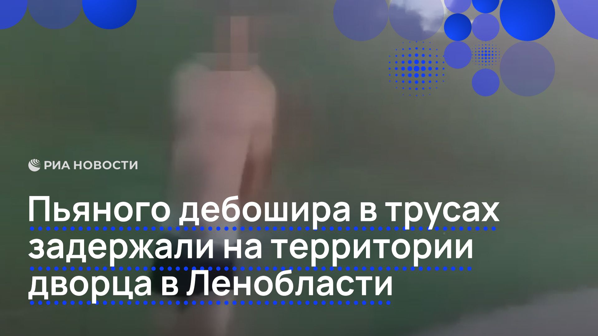 Пьяного дебошира в трусах задержали на территории дворца в Ленобласти