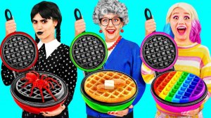 Кулинарный Челлендж# Уэнсдей Против Бабушки # Смешные Моменты