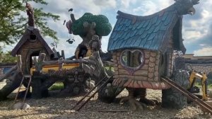 скульптуры из  арт  бетона детская площадка в  парке Еленовка.