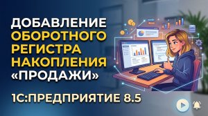 Добавление оборотного регистра накопления Продажи 1С 8.5