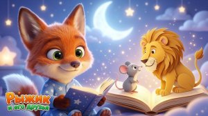 Лев и Мышка 🦁🐭 | Добрая сказка на ночь | Лисёнок Рыжик — Сказки и мультики для детей