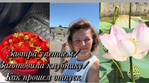 Завтра улетаем/Заготовила клубничку/Как прошел наш отпуск