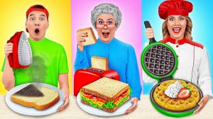 Кулинарный Челлендж# Я против Бабушки # Секретные Лайфхаки и Гаджеты