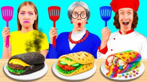 Кулинарный Челлендж# Уэнсдей Против Бабушки # Смешные Челленджи