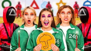 Игра в Кальмара в Реальной Жизни Челлендж # Сумасшедший Челлендж от Fun Fun Challenge