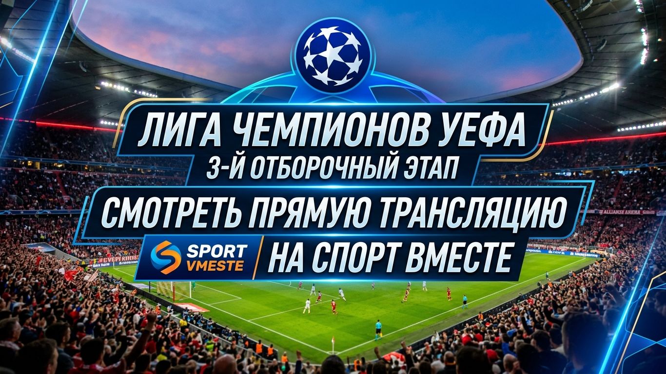 Црвена Звезда — Хапоэль Футбол Лига Чемпионов. 3-й отборочный этап Смотреть Прямую Трансляцию