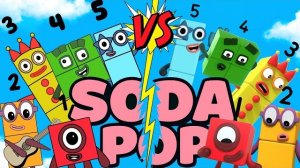 СПРУНКИ ОС: SODA POP — оригинальный Numberblocks против взрывного Sprunki‑кавера