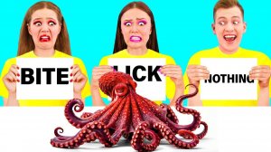 Откуси Лизни или Ничего Челлендж # Вкусные Кухонные Лайфхаки от Fun Fun Challenge