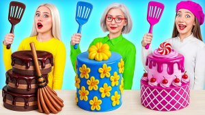 Кулинарный Челлендж# Я против Бабушки # Сумасшедшие Лайфхаки и Рецепты Multi DO Challenge