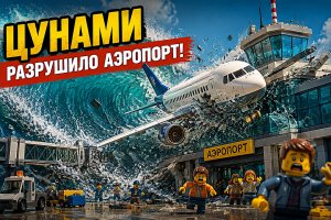 Аэропорт Lego City и цунами: прорыв дамбы и крушение самолета