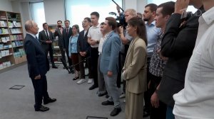 Президент в новосибирском Академгородке встретился с учащимися школы-интерната.