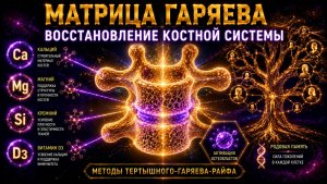 🔥 МАТРИЦА ГАРЯЕВА. ВОССТАНОВЛЕНИЕ КОСТНОЙ СИСТЕМЫ По технологиям Тертышного–Гаряева–Райфа ⚡️🧬🦴