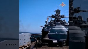 Артиллерийские стрельбы кораблей ТОФ в Охотском море