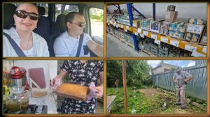 Съездили на базар. Цены в магазинах. Выходной в семейном ритме. Обновка мужу. Новые растения.