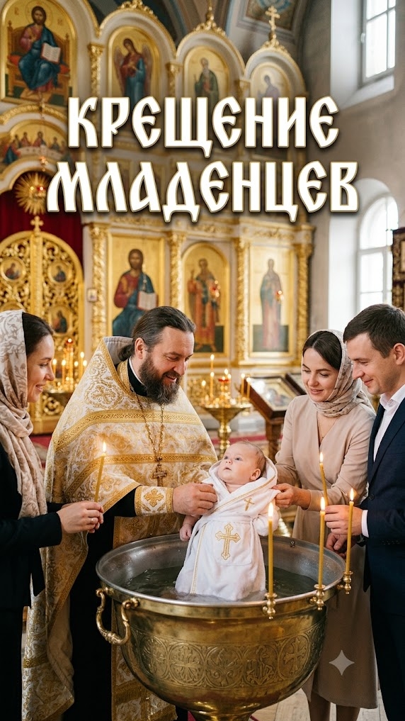 Крещение младенцев #КрещениеМладенцев #КрещениеДетей #Православие #ТаинствоКрещения #христианство