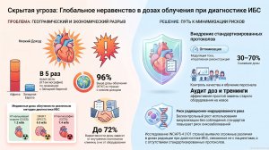 Неравенство доз радиационного облучения при визуализации ишемической болезни сердца