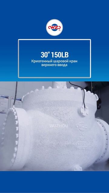 Криогенный шаровой кран верхнего ввода 30'' 150LB-WUZHOU