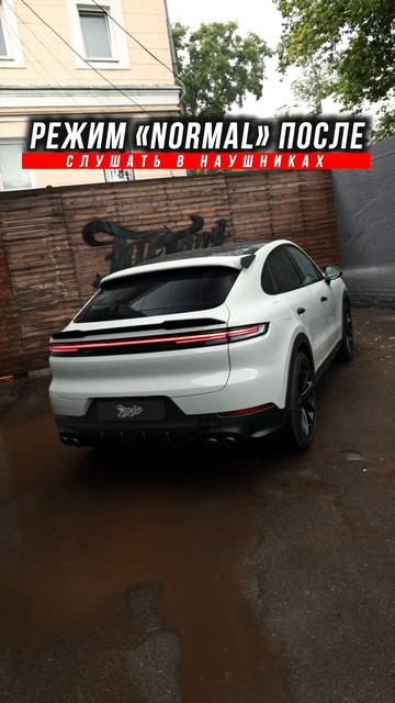 Выхлопная система с двумя режимами громкости для Porsche Cayenne