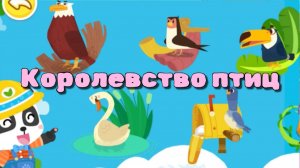 Игра «BabyBus. Королевство птиц. Детская познавательная игра. (бейбибас, панда Кики).
