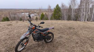 Весенняя покатушка в апреле , на питбайке по полям с другом!