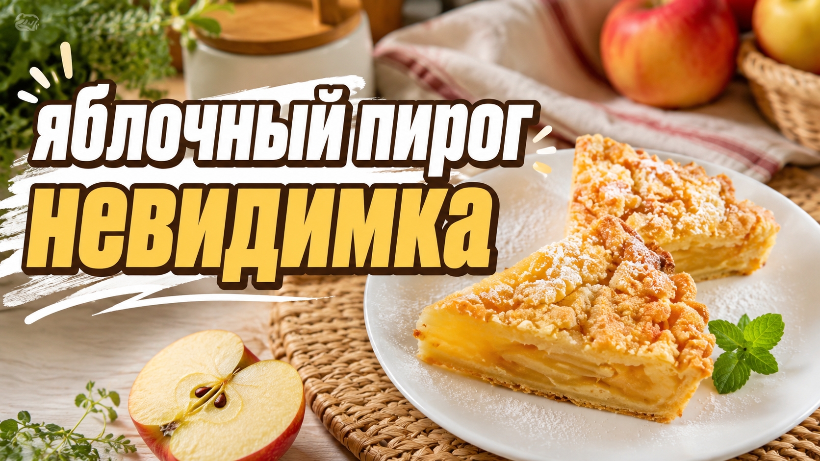Яблочный пирог НЕВИДИМКА!