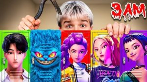 НИКОГДА НЕ ОТКРЫВАЙ ВСЕ ШКАФЧИКИ KPOP DEMON HUNTERS В 3 НОЧИ!!
