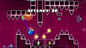 играю в geometry dash.