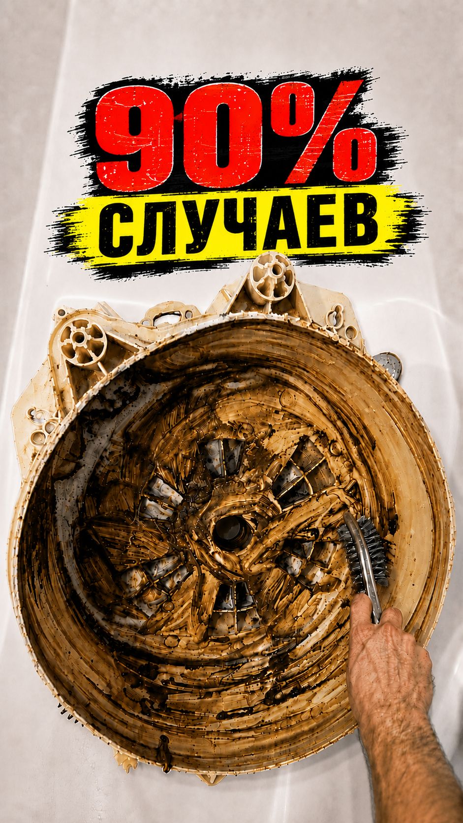 Бак стиральной машины внутри