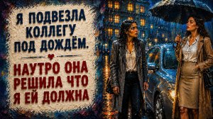 Я Подвезла Коллегу Под Дождём. Наутро Она Решила, Что Я Ей Должна.