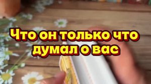 Что он только что думал о вас🍒🕺🔆Таро