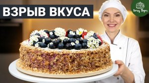 🌿 Летний хит: «Черносмородиновый Наполеон» без яиц 💥 ВЗРЫВ вкуса — нежность и ягодный фейерверк 🍇