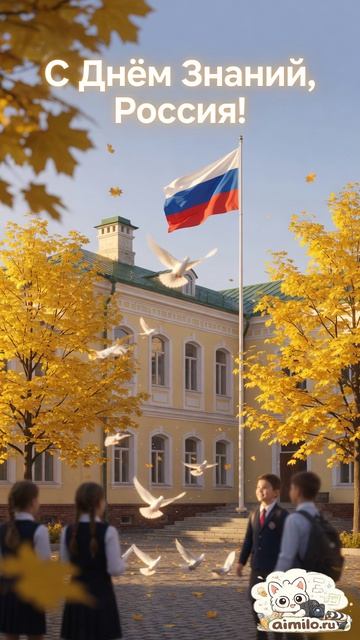 Открытка с песней ко Дню знаний