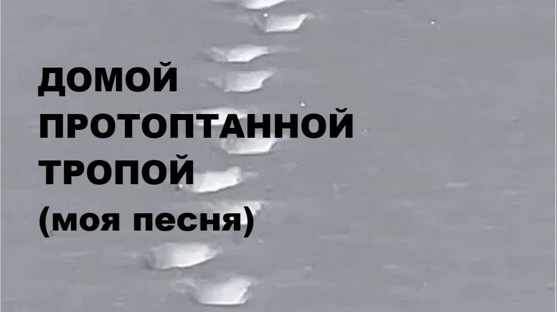 ДОМОЙ ПРОТОПТАННОЙ ТРОПОЙ... //АВТОРСКАЯ ПЕСНЯ //