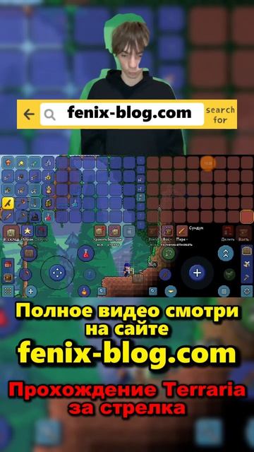 Прохождение игры Terraria от Феникса (FENIX) смотреть можно на сайте Https://fenix-blog.com