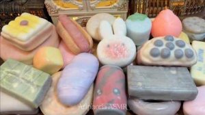 ASMR: разламываю множество мягких игрушек в восковой оболочке 🐰✨ смотрите до конца