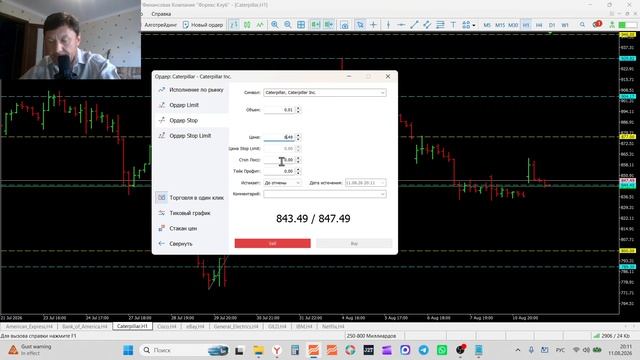11-08-2026 Обзор рынка акций AXP BAC CAT CSCO EBAY GE GILD IMB NFLX