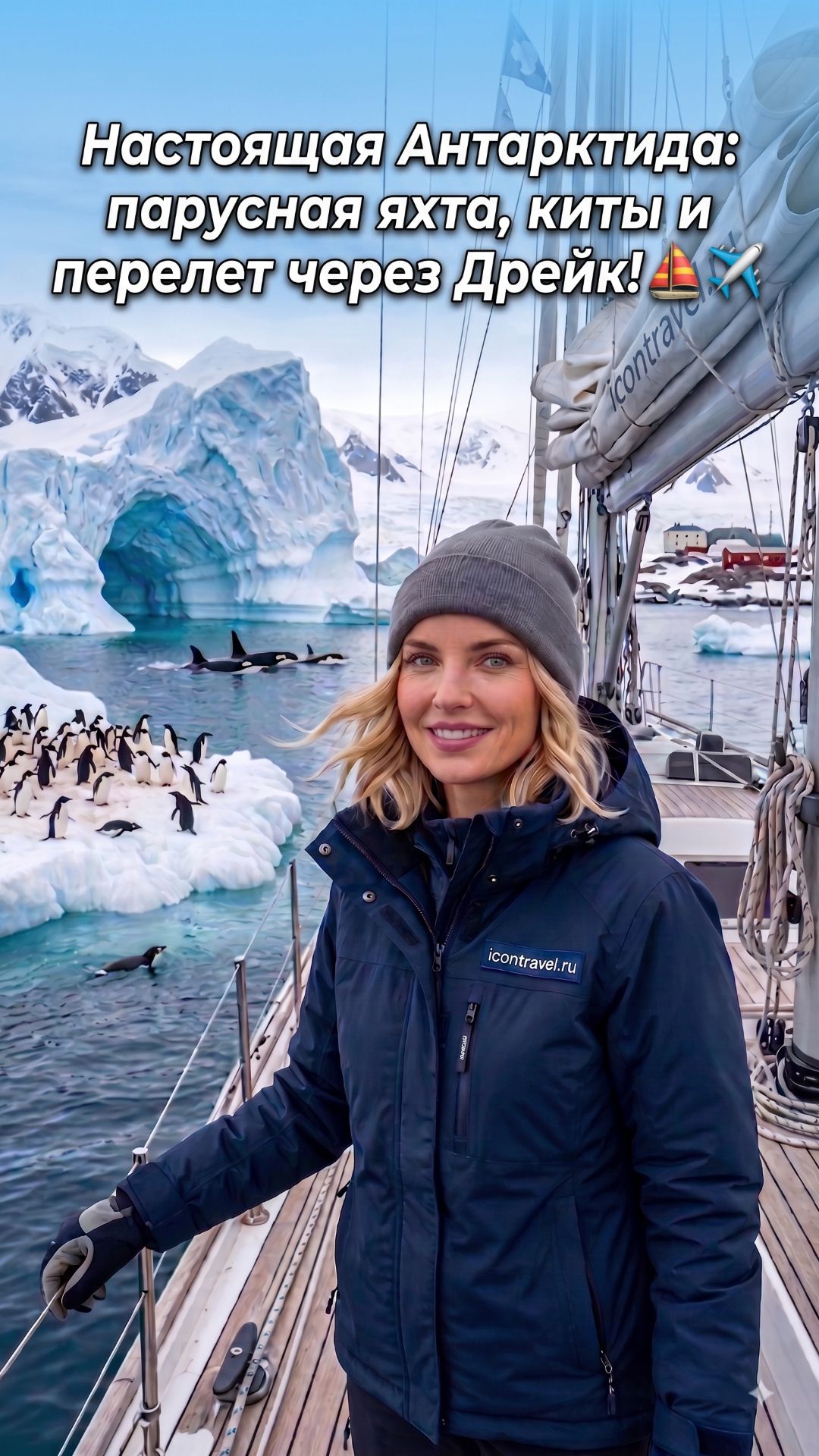 Настоящая Антарктида: парусная яхта, киты и перелет через Дрейк! ⛵✈️