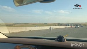 Пробки на М4 из очереди на АЗС