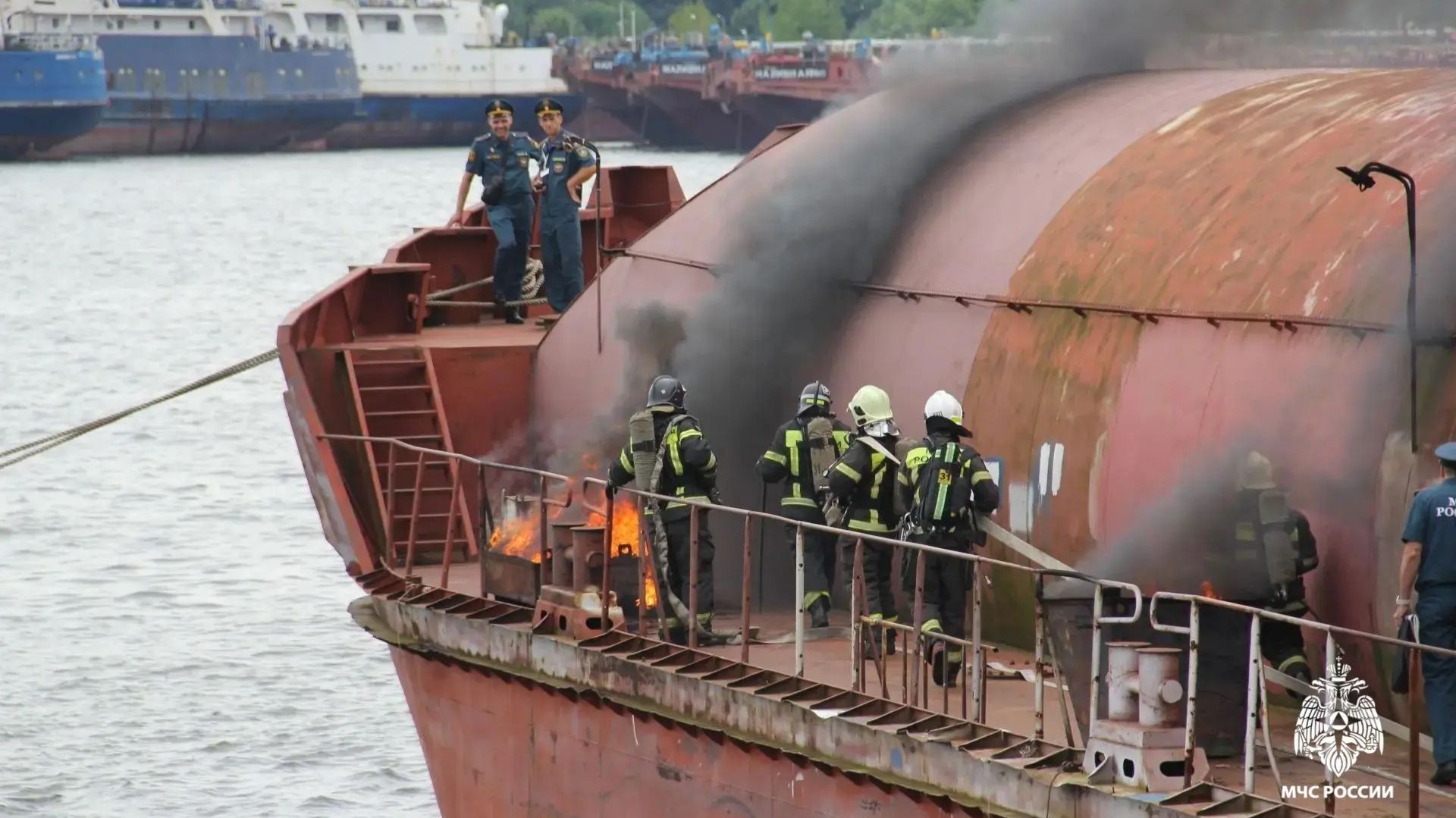 🚢 Пожарно-тактические учения на Ярославском судостроительном заводе