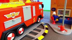 Пожарный спасает город 🚒 Игры с игрушками детям