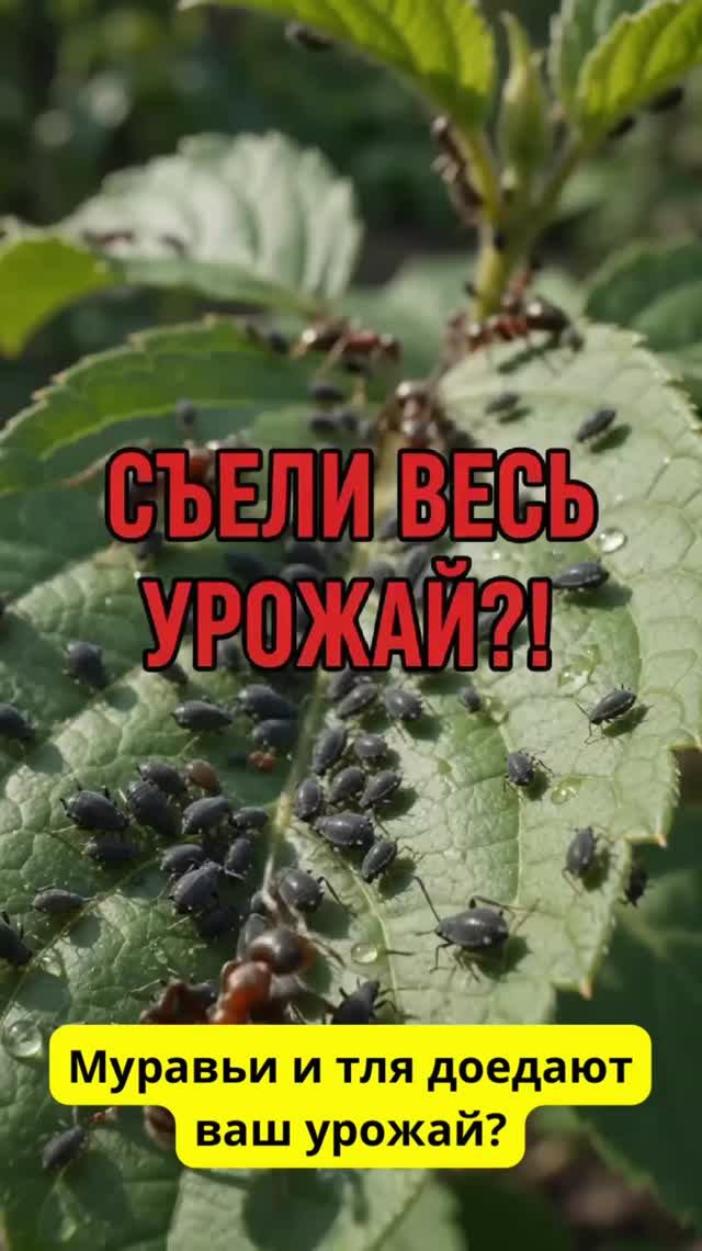 ТЛЯ И МУРАВЬИ ИСЧЕЗНУТ!