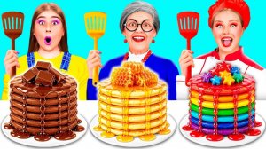 Кулинарный Челлендж# Я против Бабушки # Смешные Кулинарные Трюки