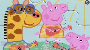 Пеппа Джеральд и Джордж с укулеле - собираем пазлы для малышей Peppa Pig