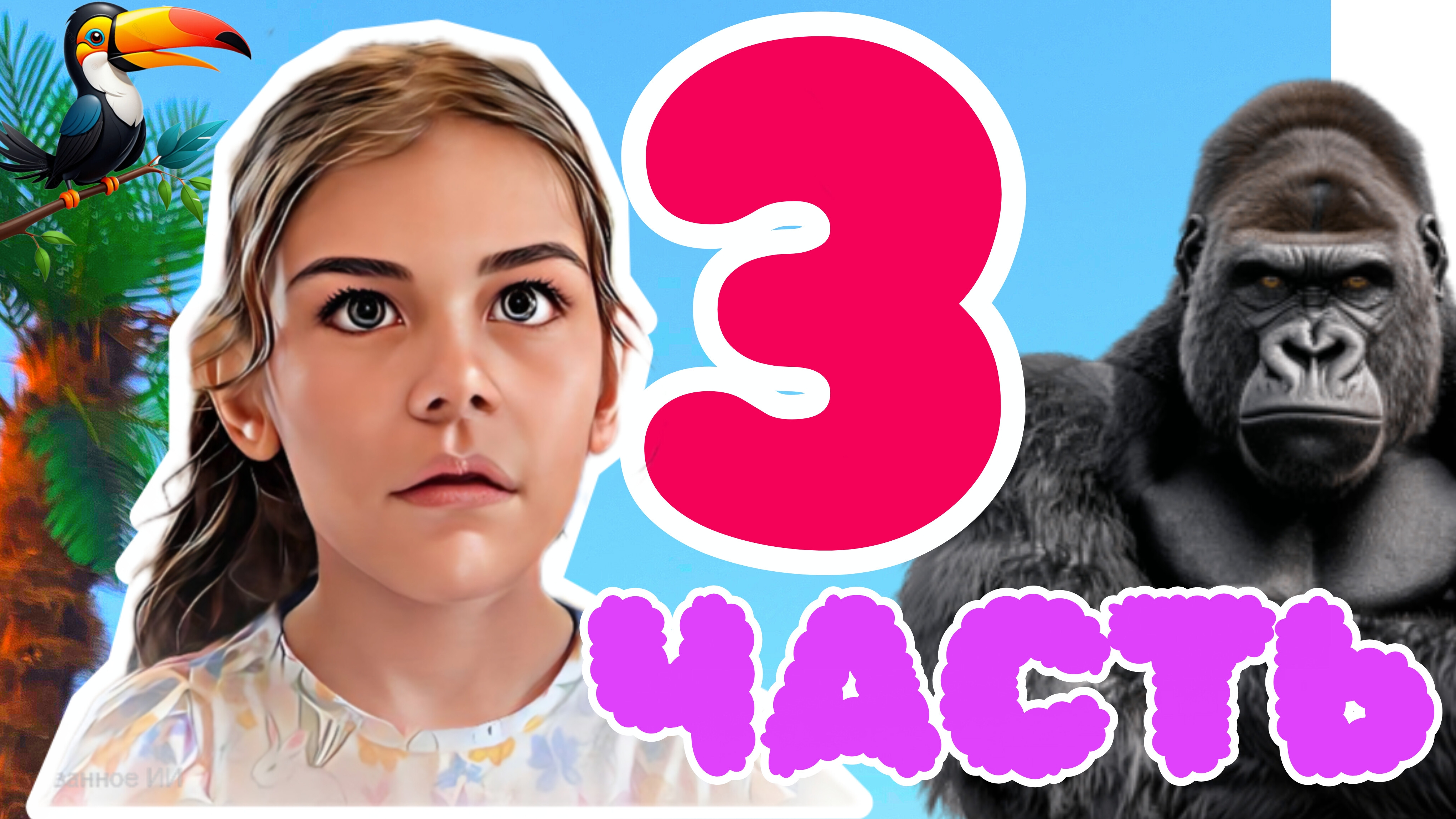 часть 3 🪎🦍 Обезьяны играют в догонялки