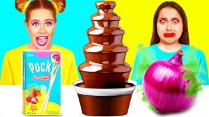 Шоколадный Фонтан Челлендж # Битвы с Едой c Ideas4Fun Challenge