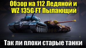 Обзор на 112 Ледяной и WZ 135G FT - Старье в красивом визуале, но так ли они плохи #tanksblitz