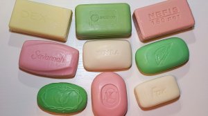 ASMR soap cutting💚🤍💗 Резка мыла 🔪